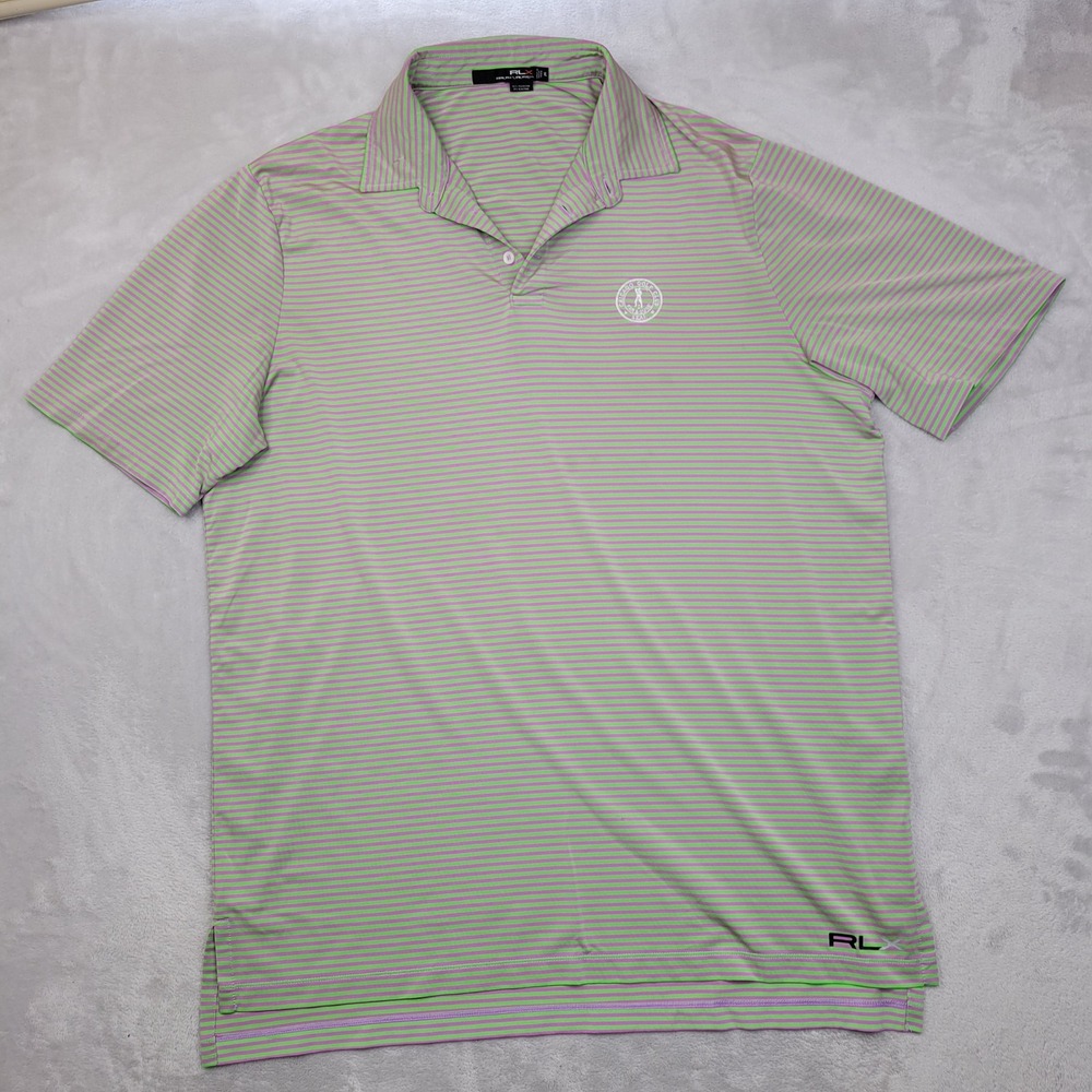 Ralph Lauren RLX Polo Shirt Mens XL Performance Far Sure Chicago Golf Club